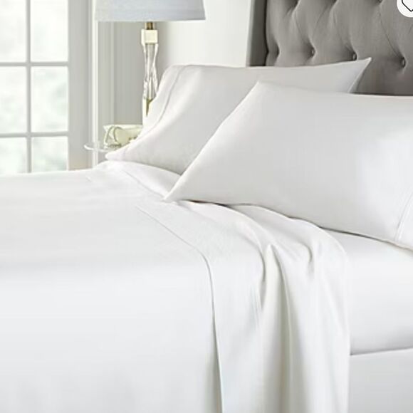Liz Claiborne Luxury Performance 1000tc Sheet Set %58 Cotton %42 Poly - Picture 1 of 6